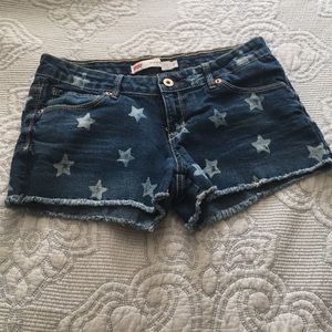 Levi's shorty short star jean short size 7